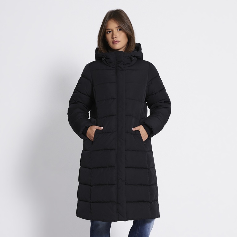 Long puffer jacket "Penny" Black